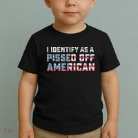 I Identify As A Pissed Off American Toddler T-Shirt thumb 2