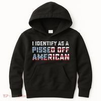 I Identify As A Pissed Off American Kids Hoodie thumb 0