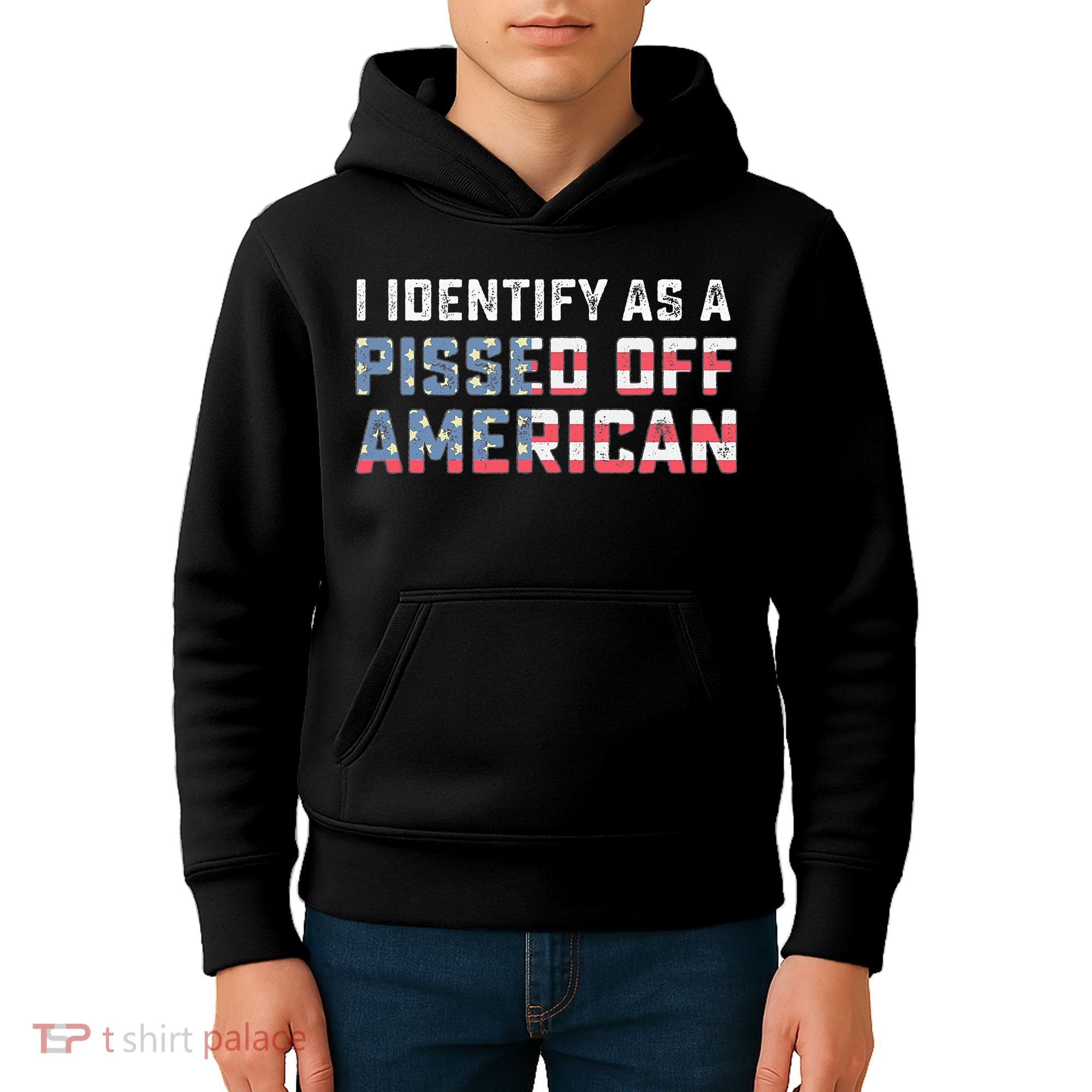 I Identify As A Pissed Off American Kids Hoodie