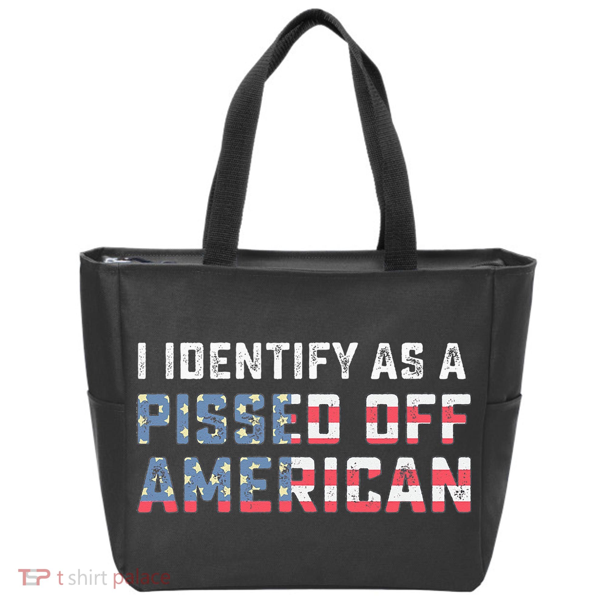I Identify As A Pissed Off American Tote Bag