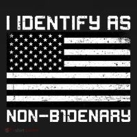 I Identify As Non B1denary USA American Flag Backpack thumb 2