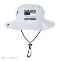 I Identify As Non B1denary USA American Flag Bucket Hat thumb 0