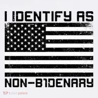 I Identify As Non B1denary USA American Flag Women's Tank Top thumb 5