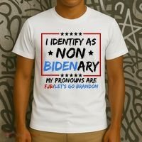 I Identify As Non Bidenary My Pronouns Are Fjb Lets Go Brandon T-Shirt thumb 3