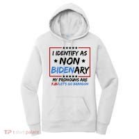 I Identify As Non Bidenary My Pronouns Are Fjb Lets Go Brandon Women's Hoodie thumb 0