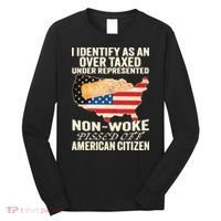 I Identify As An Over Taxed Under Represented Nonwoke Pissed Off Amer Long Sleeve Shirt thumb 0