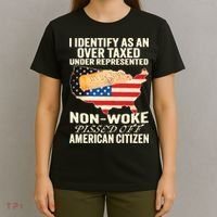 I Identify As An Over Taxed Under Represented Nonwoke Pissed Off Amer T-Shirt thumb 4