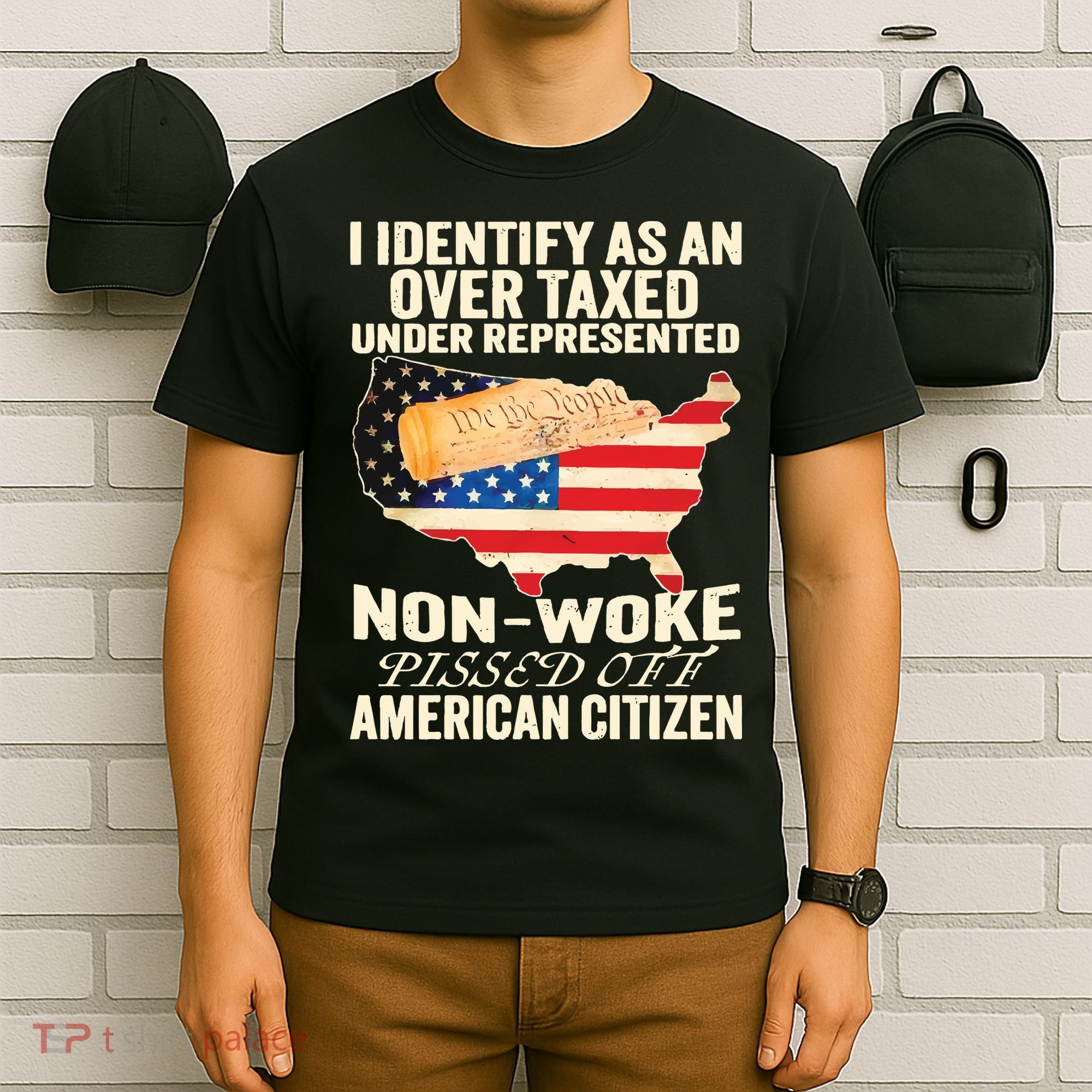 I Identify As An Over Taxed Under Represented Nonwoke Pissed Off Amer T-Shirt