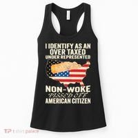 I Identify As An Over Taxed Under Represented Nonwoke Pissed Off Amer Women's Tank Top thumb 0