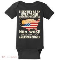 I Identify As An Over Taxed Under Represented Nonwoke Pissed Off Amer Baby Bodysuit thumb 0