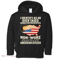I Identify As An Over Taxed Under Represented Nonwoke Pissed Off Amer Toddler Hoodie thumb 0