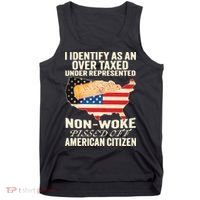 I Identify As An Over Taxed Under Represented Nonwoke Pissed Off Amer Tank Top thumb 0