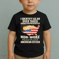 I Identify As An Over Taxed Under Represented Nonwoke Pissed Off Amer Toddler T-Shirt thumb 2