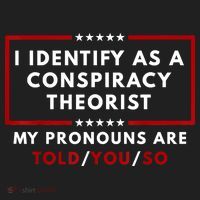 I Identify As A Conspiracy Theorist My Pronouns Are Told Women's Sweatshirt thumb 2