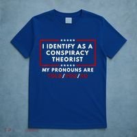 I Identify As A Conspiracy Theorist My Pronouns Are Told T-Shirt thumb 5