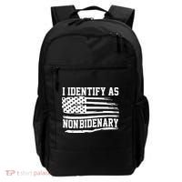 I Identify As Non Bidenary Anti Joe Biden Backpack thumb 0