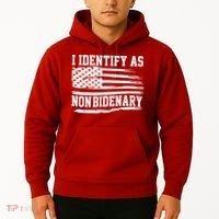 I Identify As Non Bidenary Anti Joe Biden Hoodie thumb 2