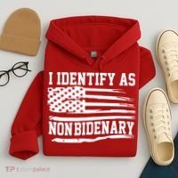 I Identify As Non Bidenary Anti Joe Biden Hoodie thumb 4