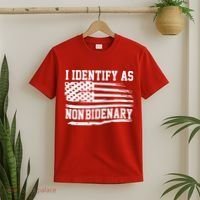I Identify As Non Bidenary Anti Joe Biden T-Shirt thumb 2