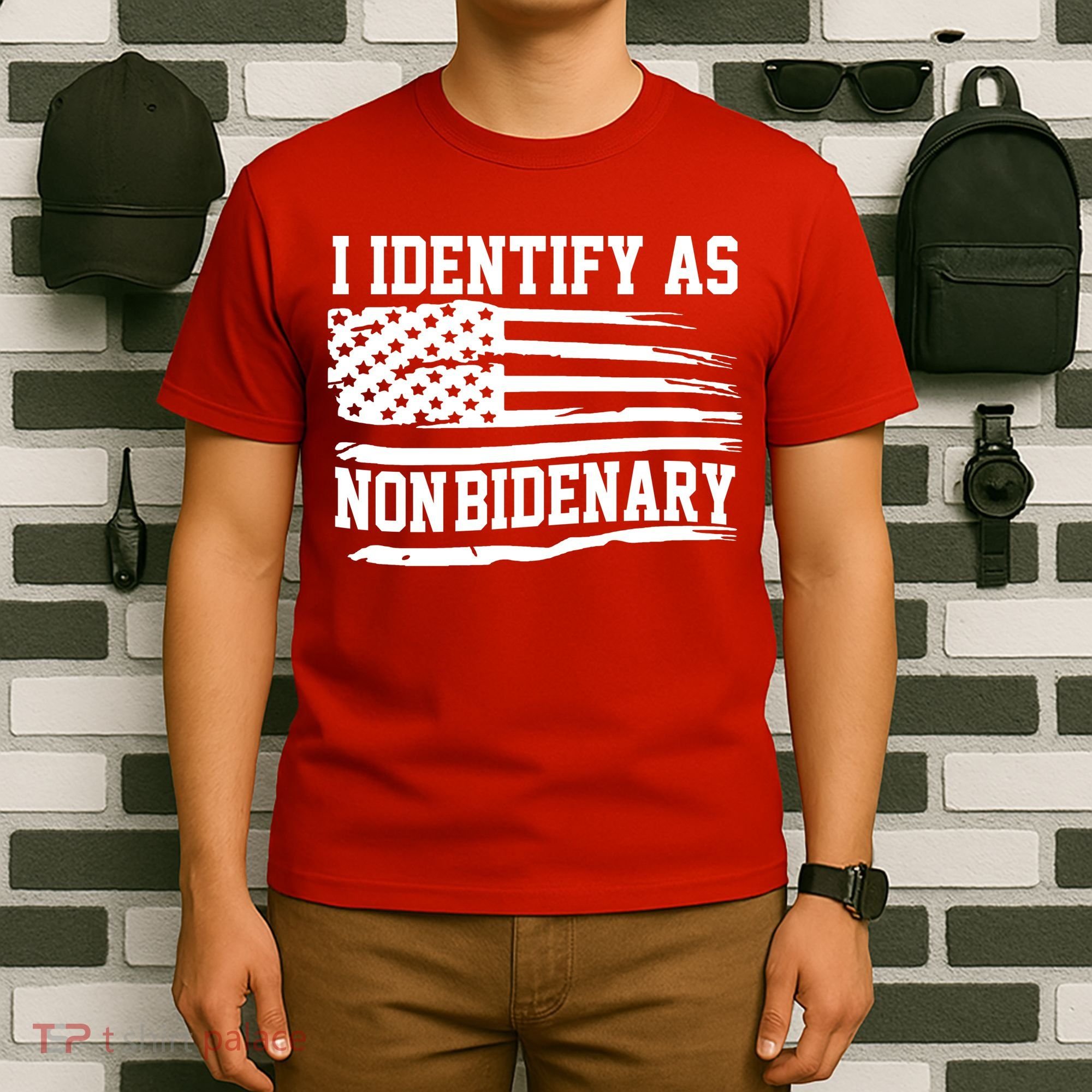 I Identify As Non Bidenary Anti Joe Biden T-Shirt