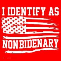 I Identify As Non Bidenary Anti Joe Biden Mousepad thumb 1