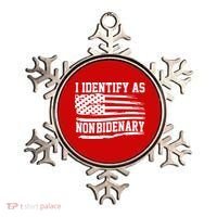 I Identify As Non Bidenary Anti Joe Biden Ornament thumb 0