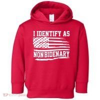 I Identify As Non Bidenary Anti Joe Biden Toddler Hoodie thumb 0