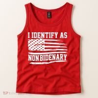 I Identify As Non Bidenary Anti Joe Biden Tank Top thumb 2