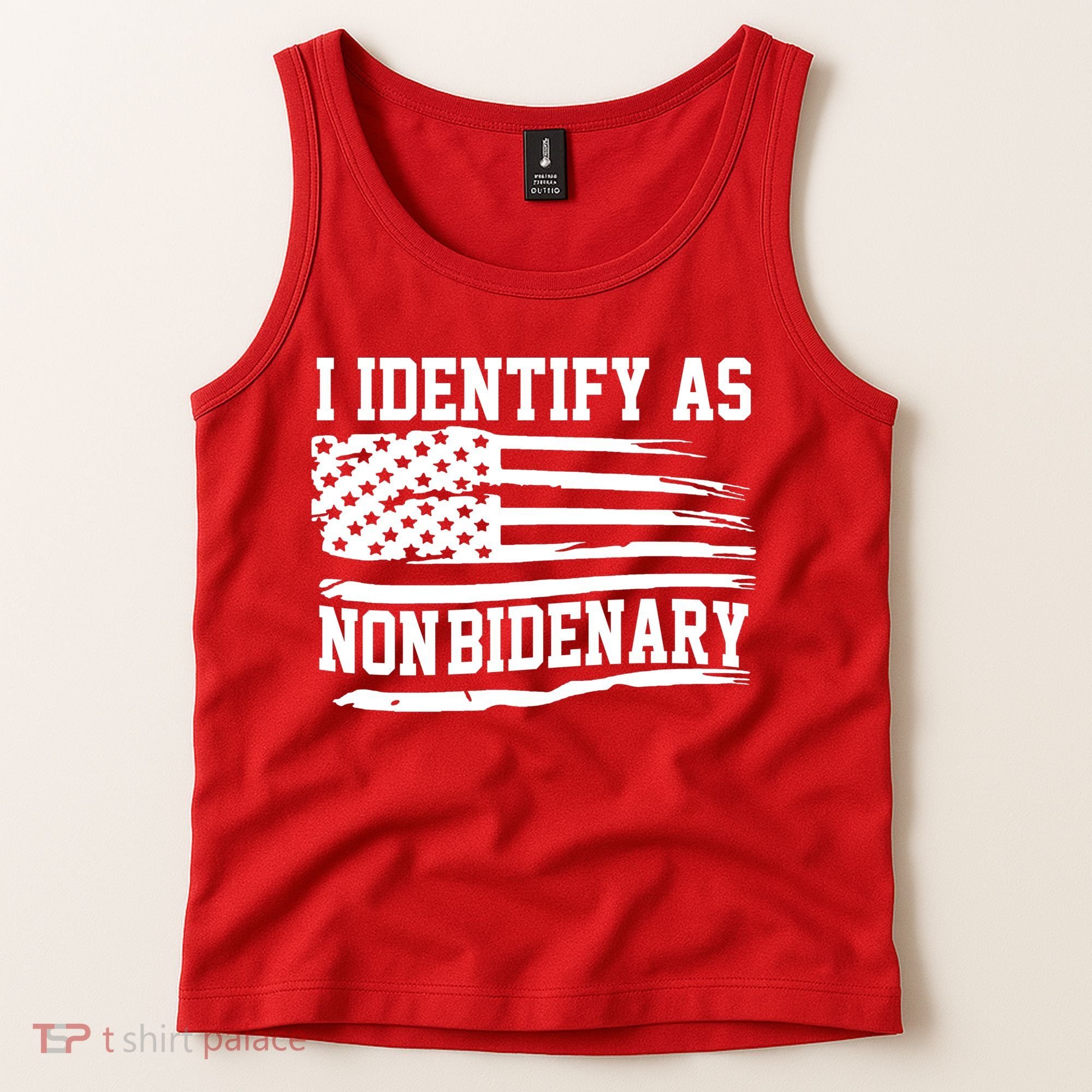 I Identify As Non Bidenary Anti Joe Biden Tank Top