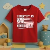 I Identify As Non Bidenary Anti Joe Biden Toddler T-Shirt thumb 3