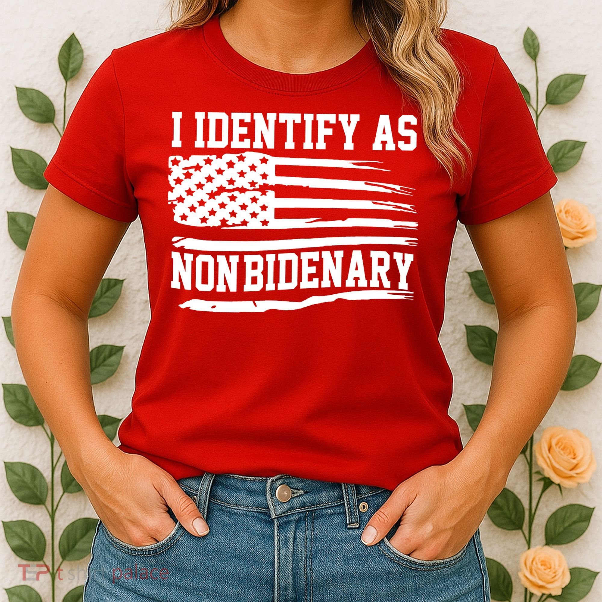 I Identify As Non Bidenary Anti Joe Biden Women's T-Shirt