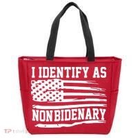 I Identify As Non Bidenary Anti Joe Biden Tote Bag thumb 0
