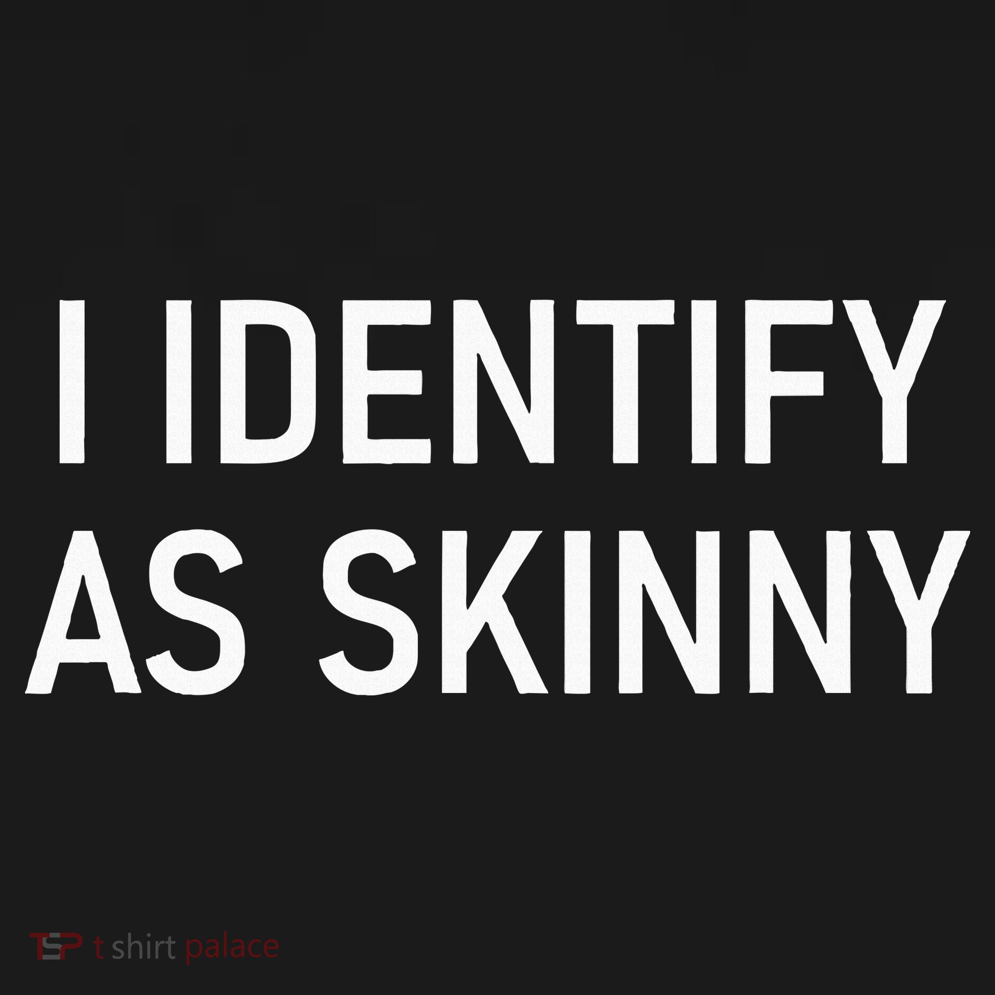 I Identify As Skinny Funny Jokes Sarcastic Women's Hoodie