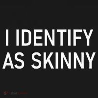 I Identify As Skinny Funny Jokes Sarcastic Mousepad thumb 1