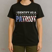I Identify As A Patriot American Flag Patriotism Patriotic T-Shirt thumb 4