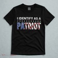 I Identify As A Patriot American Flag Patriotism Patriotic T-Shirt thumb 5