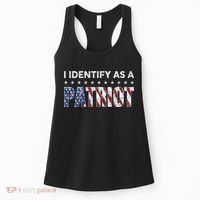 I Identify As A Patriot American Flag Patriotism Patriotic Women's Tank Top thumb 0