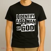 I Identify As A Man Of God T-Shirt thumb 3
