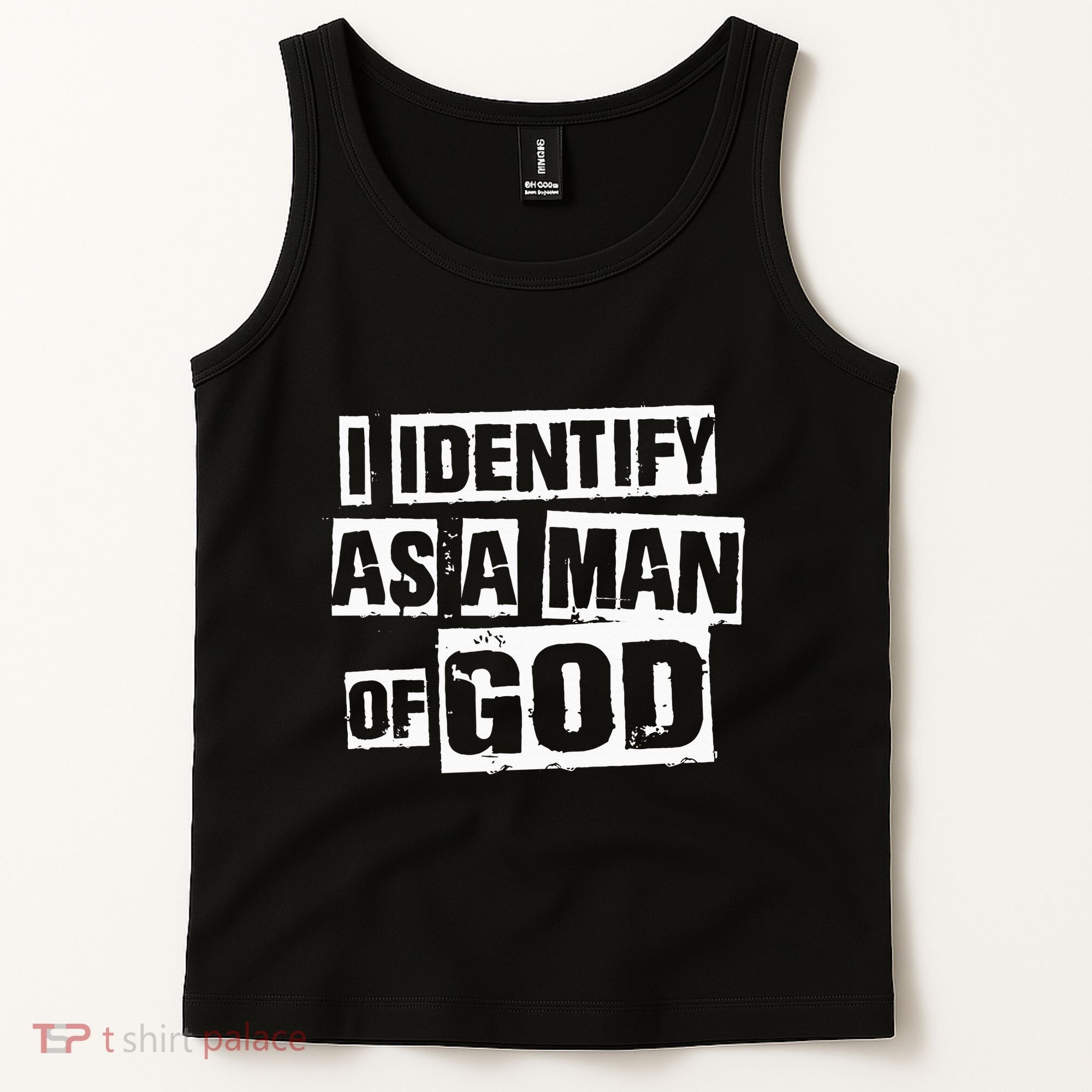 I Identify As A Man Of God Tank Top