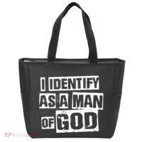 I Identify As A Man Of God Tote Bag thumb 0