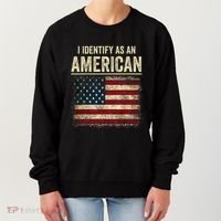 I Identify As An American Flag Women's Sweatshirt thumb 0