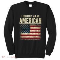 I Identify As An American Flag Sweatshirt thumb 0