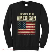 I Identify As An American Flag Sweatshirt thumb 0