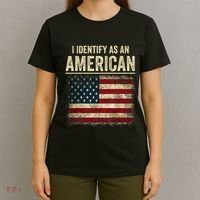 I Identify As An American Flag T-Shirt thumb 4