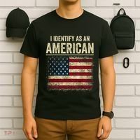 I Identify As An American Flag T-Shirt thumb 6