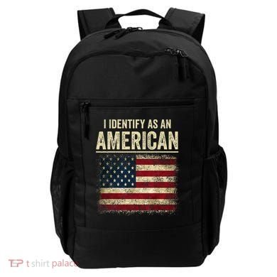 I Identify As An American Flag Backpack