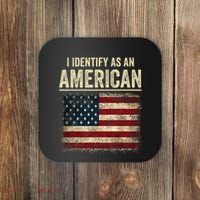 I Identify As An American Flag Coaster thumb 0
