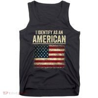 I Identify As An American Flag Tank Top thumb 0