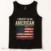 I Identify As An American Flag Tank Top thumb 2
