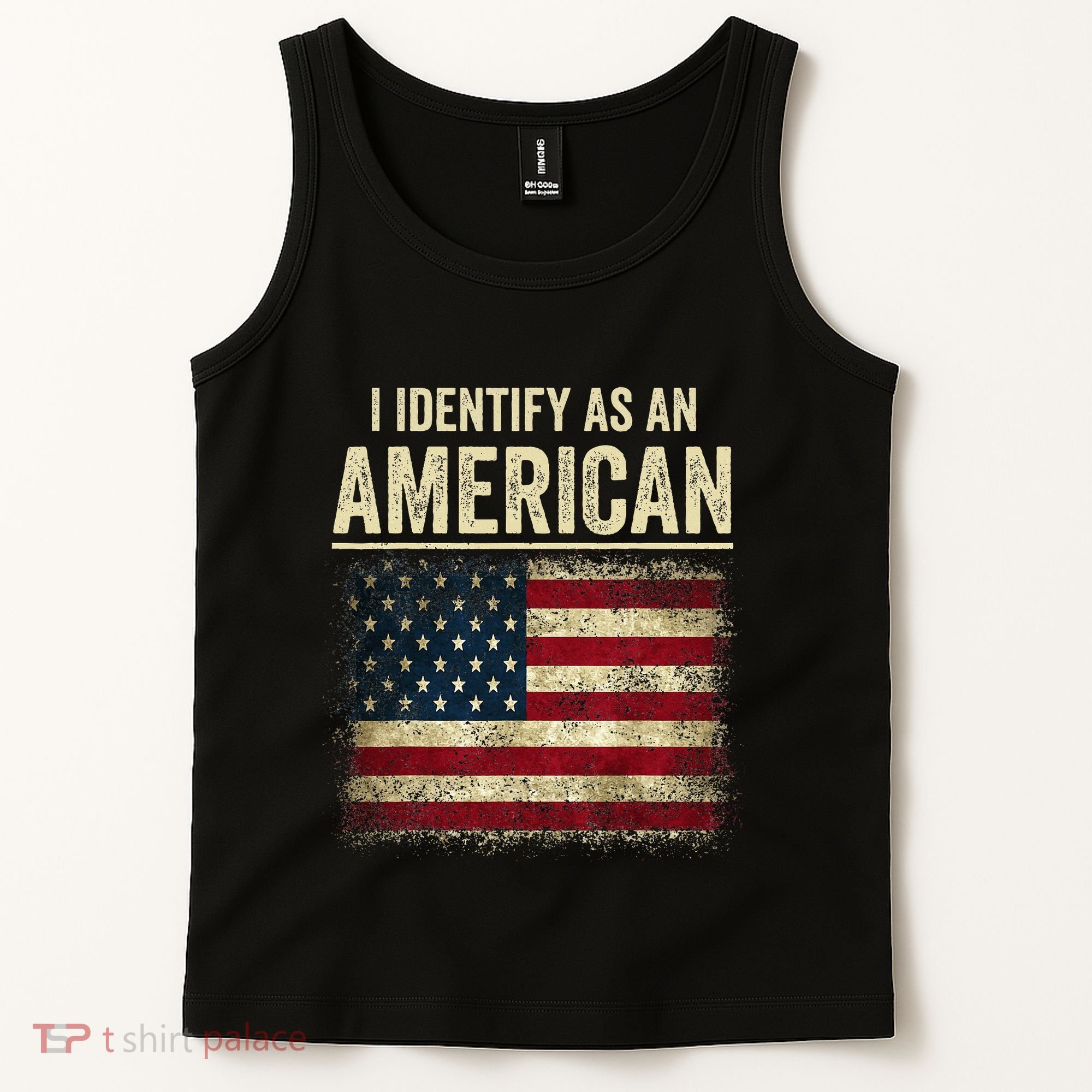 I Identify As An American Flag Tank Top